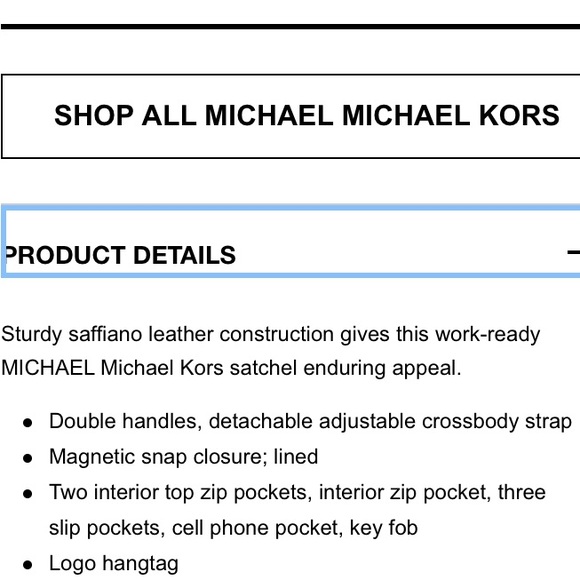 Michael Kors saffiano Sutton large satchel - Picture 6 of 6